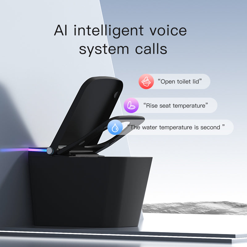 F5 Smart Toilet | Premium Voice-Controlled Toilet | Black