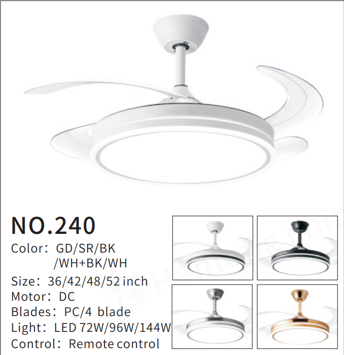 LUXAFLOW 240 SMART DESIGNER CEILING FAN