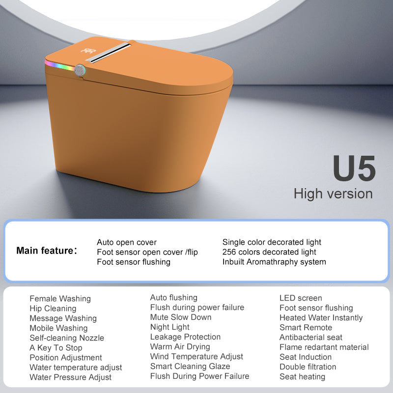 U5 Smart Toilet | Intelligent Comfort Series | Orange