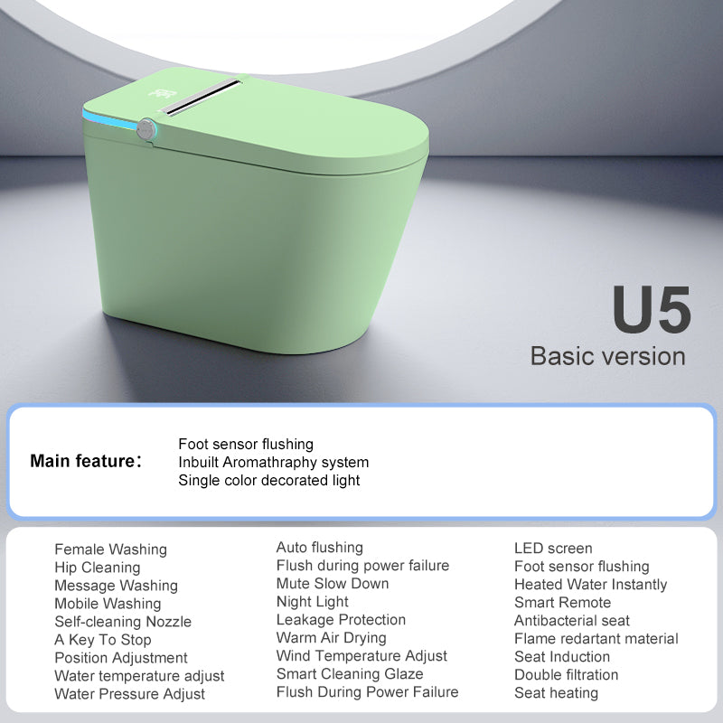 U5 Smart Toilet | Intelligent Comfort Series | Green