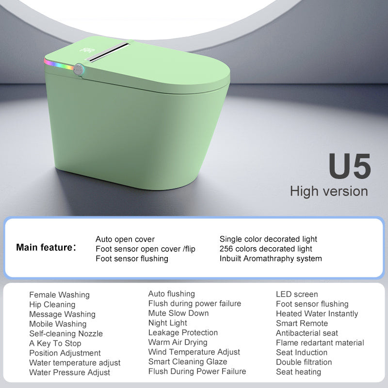 U5 Smart Toilet | Intelligent Comfort Series | Green