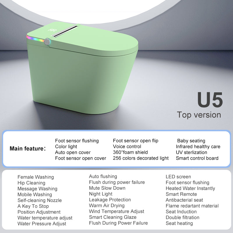 U5 Smart Toilet | Intelligent Comfort Series | Green